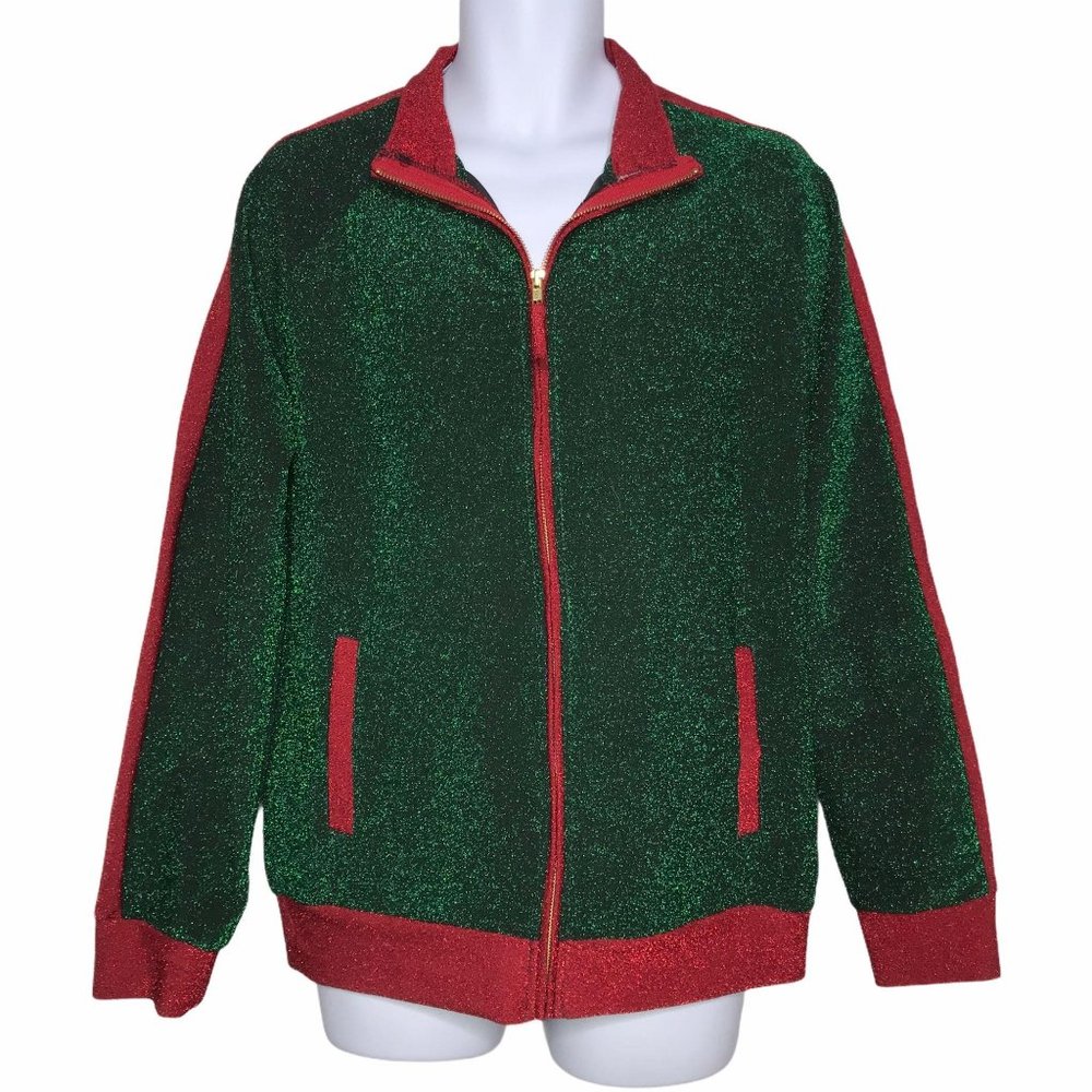 NWT 33 Degrees Metallic Jacket Blazer Mens L Christmas Holiday Party Glitter